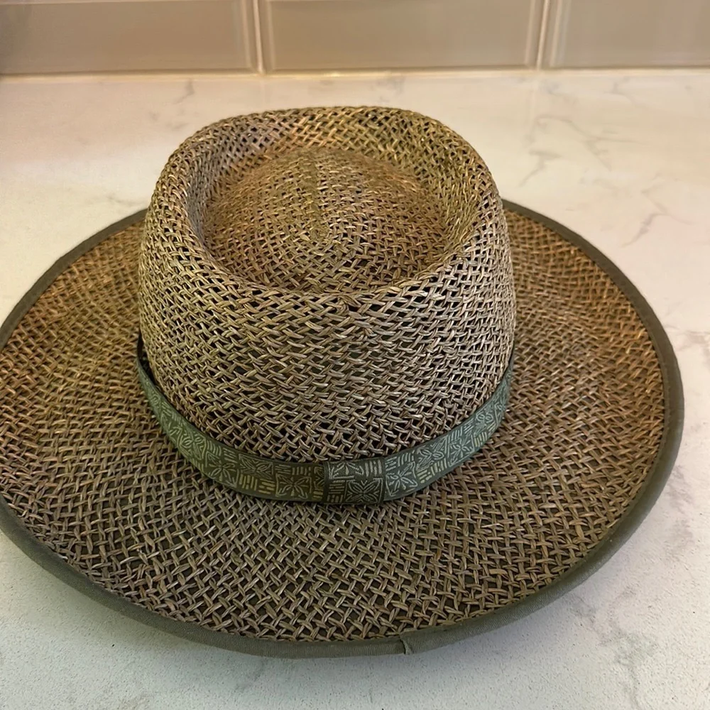 Columbia Men's ‎ Straw Hat 100% Seagrass Straw And Cotton Trim